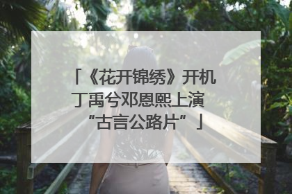 《花开锦绣》开机 丁禹兮邓恩熙上演“古言公路片”