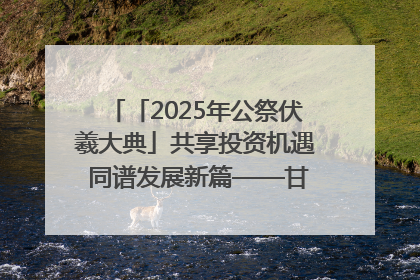 「2025年公祭伏羲大典」共享投资机遇 同谱发展新篇——甘肃省文旅产业链招商引资推介会侧记