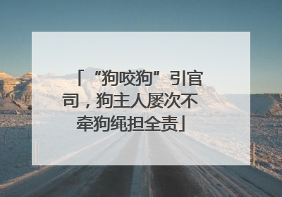 “狗咬狗”引官司，狗主人屡次不牵狗绳担全责