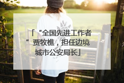 “全国先进工作者”贾牧樵，担任边境城市公安局长