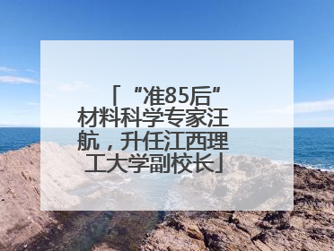“准85后”材料科学专家汪航，升任江西理工大学副校长