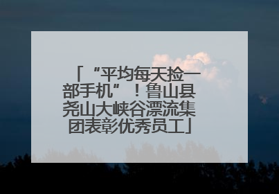 “平均每天捡一部手机”！鲁山县尧山大峡谷漂流集团表彰优秀员工