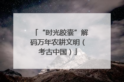 “时光胶囊”解码万年农耕文明（考古中国）