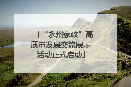 “永州家政”高质量发展交流展示活动正式启动