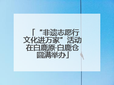 “非遗志愿行 文化进万家”活动在白鹿原·白鹿仓圆满举办