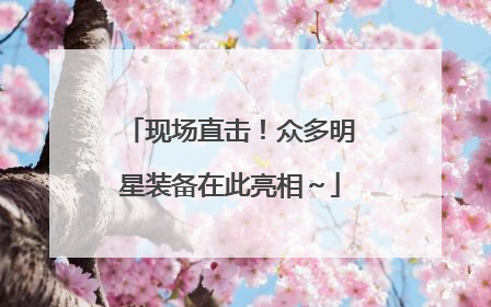 现场直击！众多明星装备在此亮相～