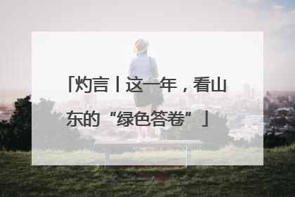 灼言丨这一年，看山东的“绿色答卷”