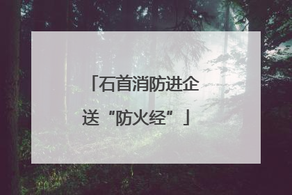 石首消防进企送“防火经”