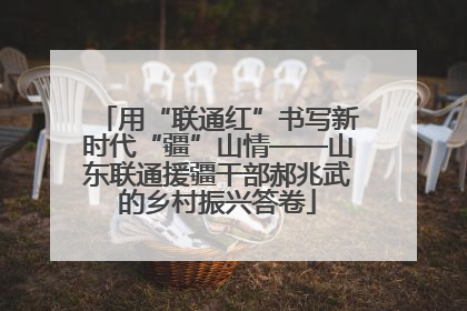用“联通红”书写新时代“疆”山情——山东联通援疆干部郝兆武的乡村振兴答卷
