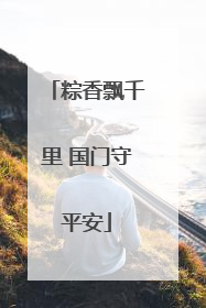 粽香飘千里 国门守平安