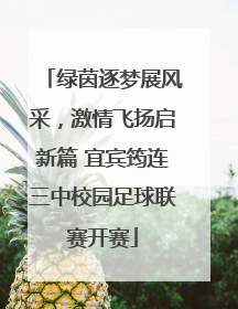 绿茵逐梦展风采，激情飞扬启新篇 宜宾筠连三中校园足球联赛开赛