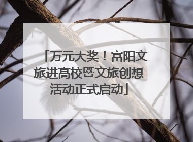 万元大奖！富阳文旅进高校暨文旅创想活动正式启动