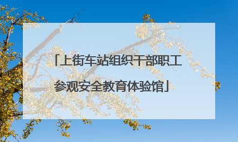 上街车站组织干部职工参观安全教育体验馆