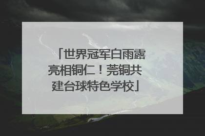 世界冠军白雨露亮相铜仁！莞铜共建台球特色学校
