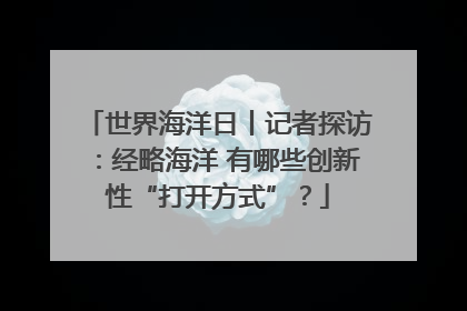 世界海洋日丨记者探访：经略海洋 有哪些创新性“打开方式”？