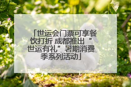 世运会门票可享餐饮打折 成都推出“世运有礼”暑期消费季系列活动