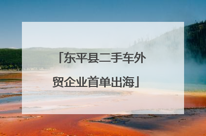 东平县二手车外贸企业首单出海