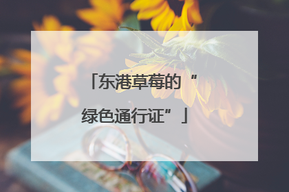 东港草莓的“绿色通行证”