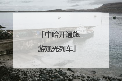 中哈开通旅游观光列车