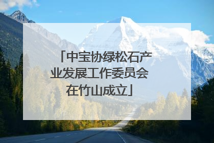 中宝协绿松石产业发展工作委员会在竹山成立