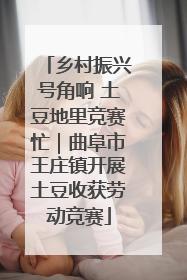 乡村振兴号角响 土豆地里竞赛忙｜曲阜市王庄镇开展土豆收获劳动竞赛