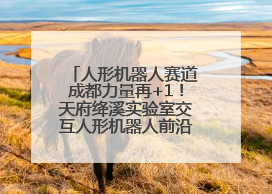 人形机器人赛道成都力量再+1！天府绛溪实验室交互人形机器人前沿研究中心成立