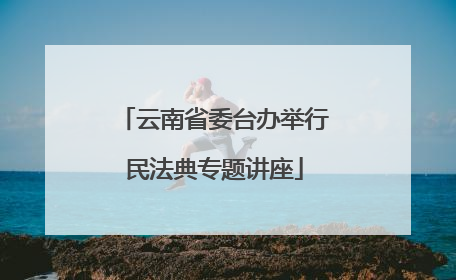 云南省委台办举行民法典专题讲座