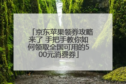 京东苹果领券攻略来了 手把手教你如何领取全国可用的500元消费券