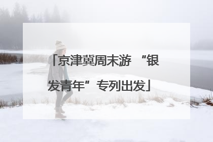 京津冀周末游 “银发青年”专列出发
