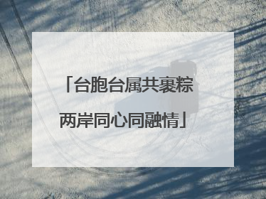 台胞台属共裹粽 两岸同心同融情