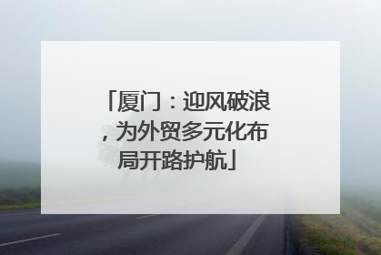 厦门：迎风破浪，为外贸多元化布局开路护航