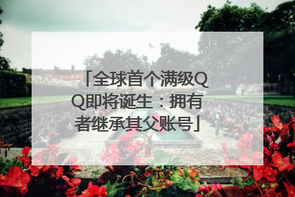 全球首个满级QQ即将诞生：拥有者继承其父账号