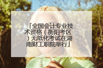 全国会计专业技术资格（衡阳考区）无纸化考试在湖南财工职院举行
