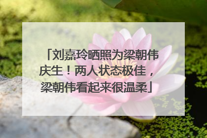 刘嘉玲晒照为梁朝伟庆生！两人状态极佳，梁朝伟看起来很温柔