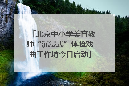 北京中小学美育教师“沉浸式”体验戏曲工作坊今日启动