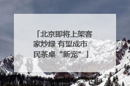 北京即将上架客家炒绿 有望成市民茶桌“新宠”