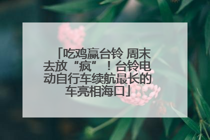 吃鸡赢台铃 周末去放“疯”！台铃电动自行车续航最长的车亮相海口