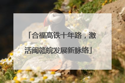 合福高铁十年路，激活闽赣皖发展新脉络