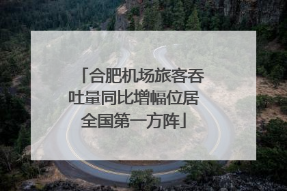 合肥机场旅客吞吐量同比增幅位居全国第一方阵