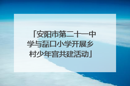 安阳市第二十一中学与磊口小学开展乡村少年宫共建活动
