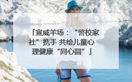 宣威羊场：“警校家社”携手 共绘儿童心理健康“同心圆”
