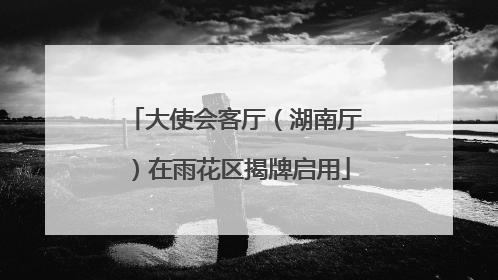 大使会客厅（湖南厅）在雨花区揭牌启用