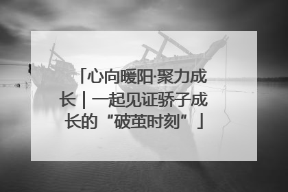 心向暖阳·聚力成长｜一起见证骄子成长的“破茧时刻”