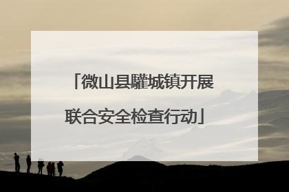 微山县驩城镇开展联合安全检查行动