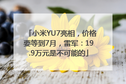 小米YU7亮相，价格要等到7月，雷军：19.9万元是不可能的