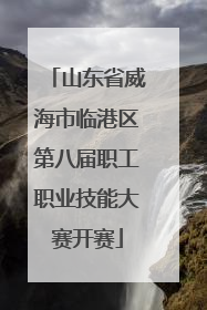 山东省威海市临港区第八届职工职业技能大赛开赛