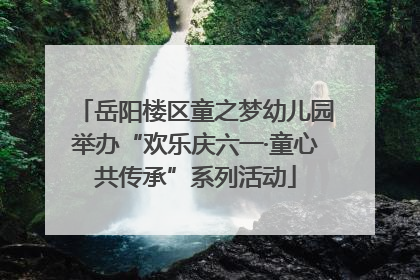岳阳楼区童之梦幼儿园举办“欢乐庆六一·童心共传承”系列活动