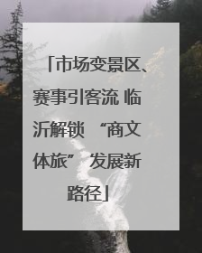 市场变景区、赛事引客流 临沂解锁 “商文体旅” 发展新路径
