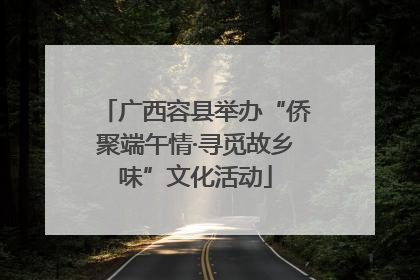 广西容县举办“侨聚端午情·寻觅故乡味”文化活动