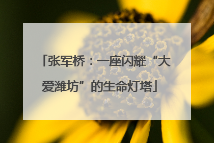 张军桥：一座闪耀“大爱潍坊”的生命灯塔